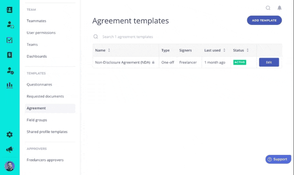 Worksuite Self-Serve Agreement Template Configuration - how to navigate to Agreements in Worksuite settings