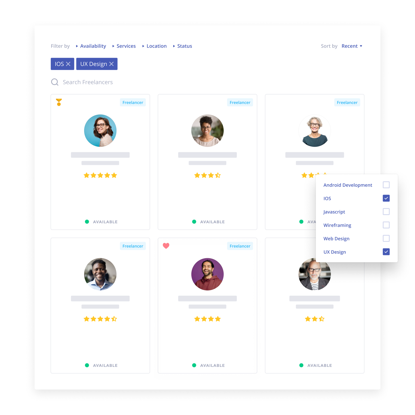 Search - Worksuite talent directory - freelancer management system
