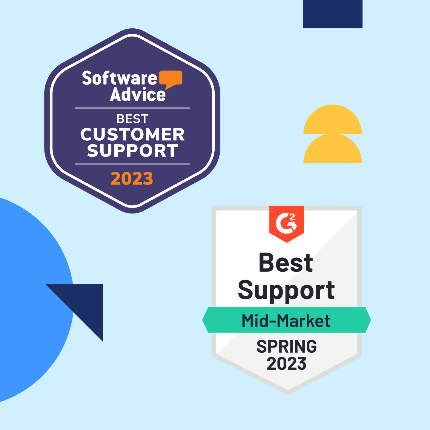 best customer support 2023 - Worksuite awarded by G2 and Software Advice
