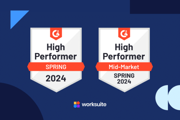 Worksuite G2 award wins - Spring 2024